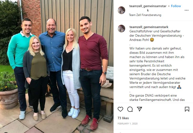 Andreas Pohl Vermögen