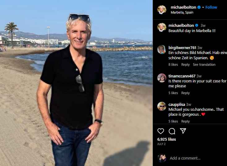 Michael Bolton Schlaganfall