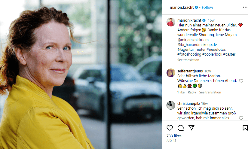 Marion Kracht Krankheit