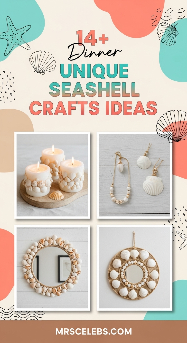 14 UNIQUE SEASHELL CRAFTS IDEAS