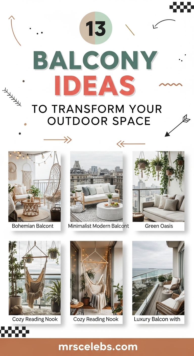 13 BALCONY IDEAS TO TRANSFORM YOUR OUTDOOR SPACE