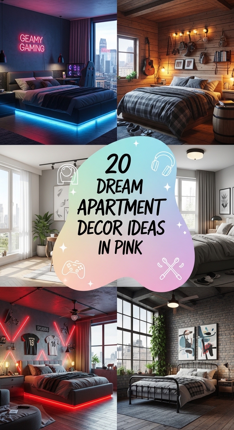 20 Dream Apartment Decor Ideas in Pink