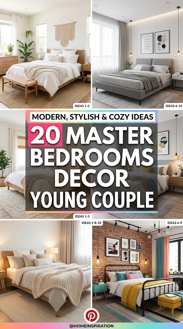 20 Master Bedrooms Decor Young Couple