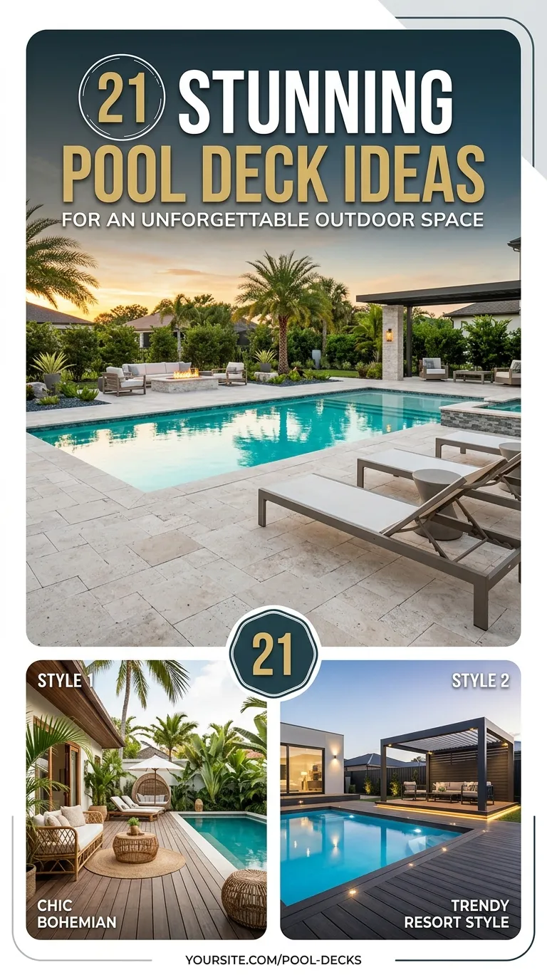 21 Pool Deck for an Unforgettable Outdoor Space 21 Pool Deck for an Unforgettable Outdoor Space