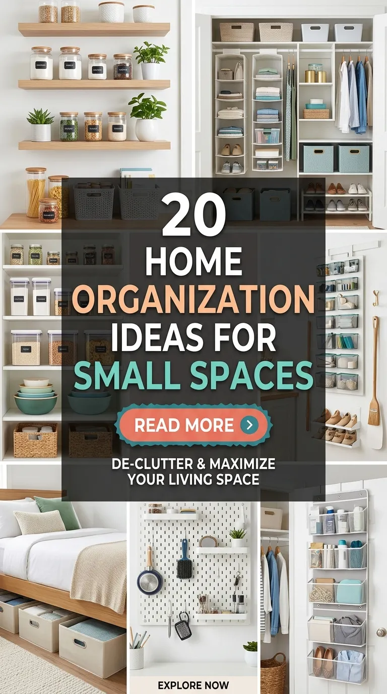 20 Home Organization Ideas For Small Spaces 20 Home Organization Ideas For Small Spaces