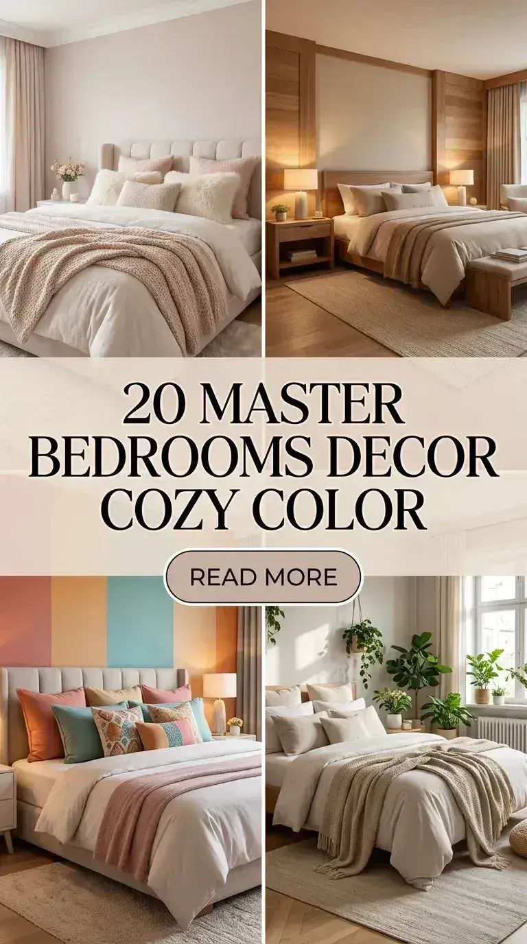 20 Master Bedrooms Decor Cozy Color