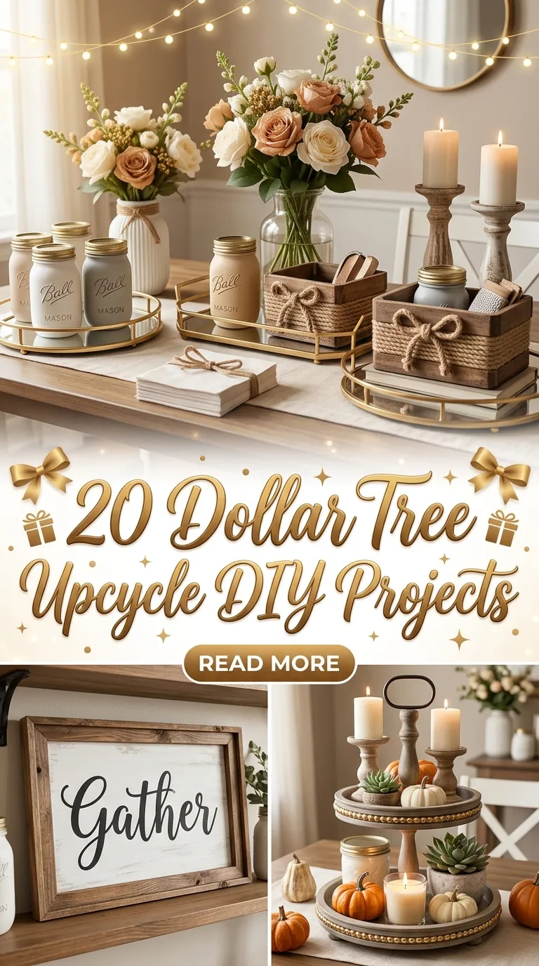 20 Dollar Tree Upcycle DIY Projects