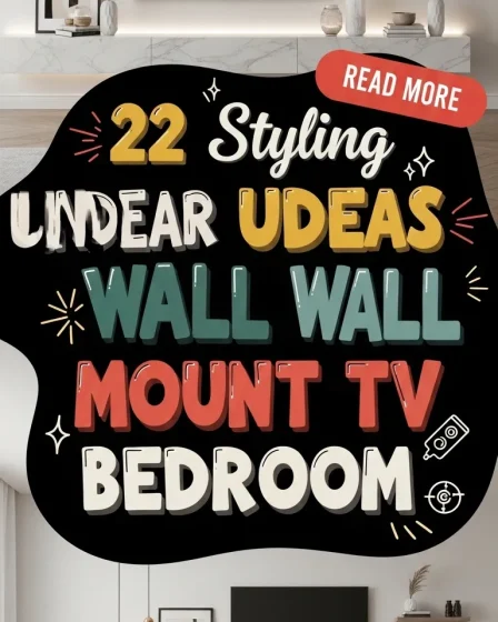 22 Styling Ideas Under Wall Mount TV for Bedroom 22 Styling Ideas Under Wall Mount TV for Bedroom