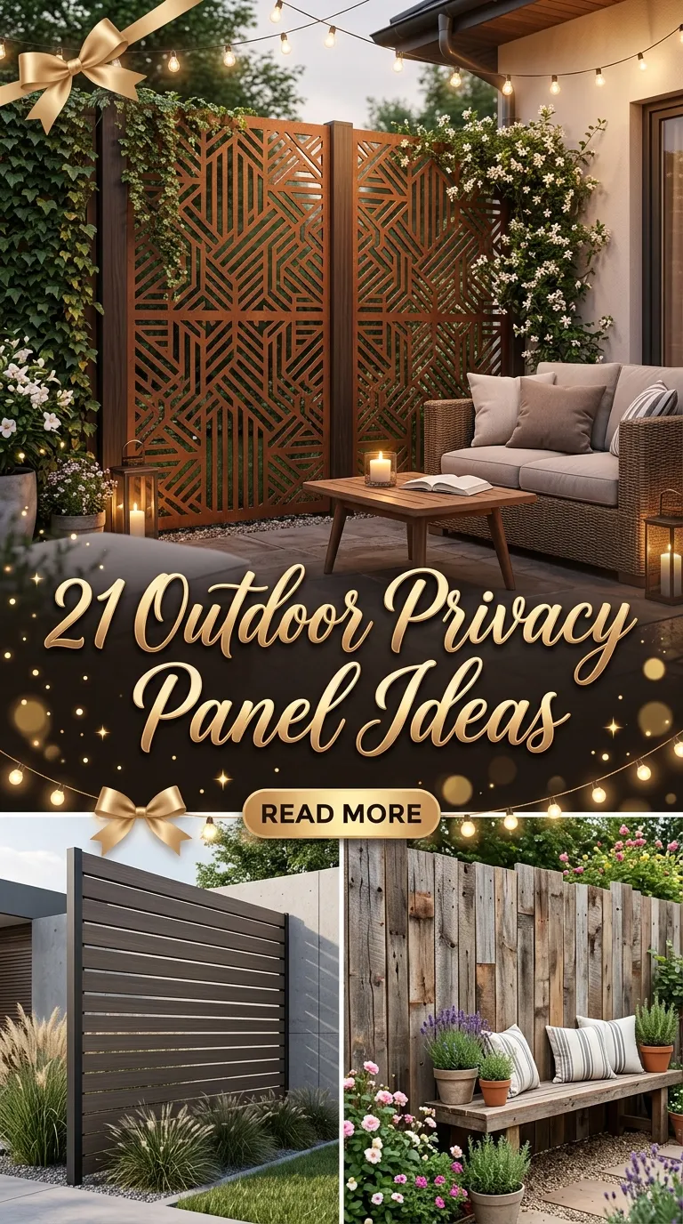21 Outdoor Privacy Panel Ideas