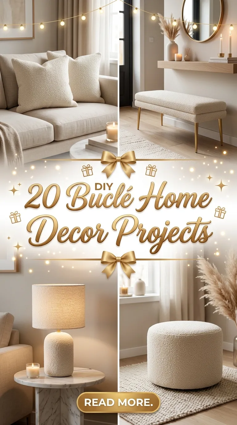 20 DIY Bouclé Home Decor Projects 20 DIY Bouclé Home Decor Projects