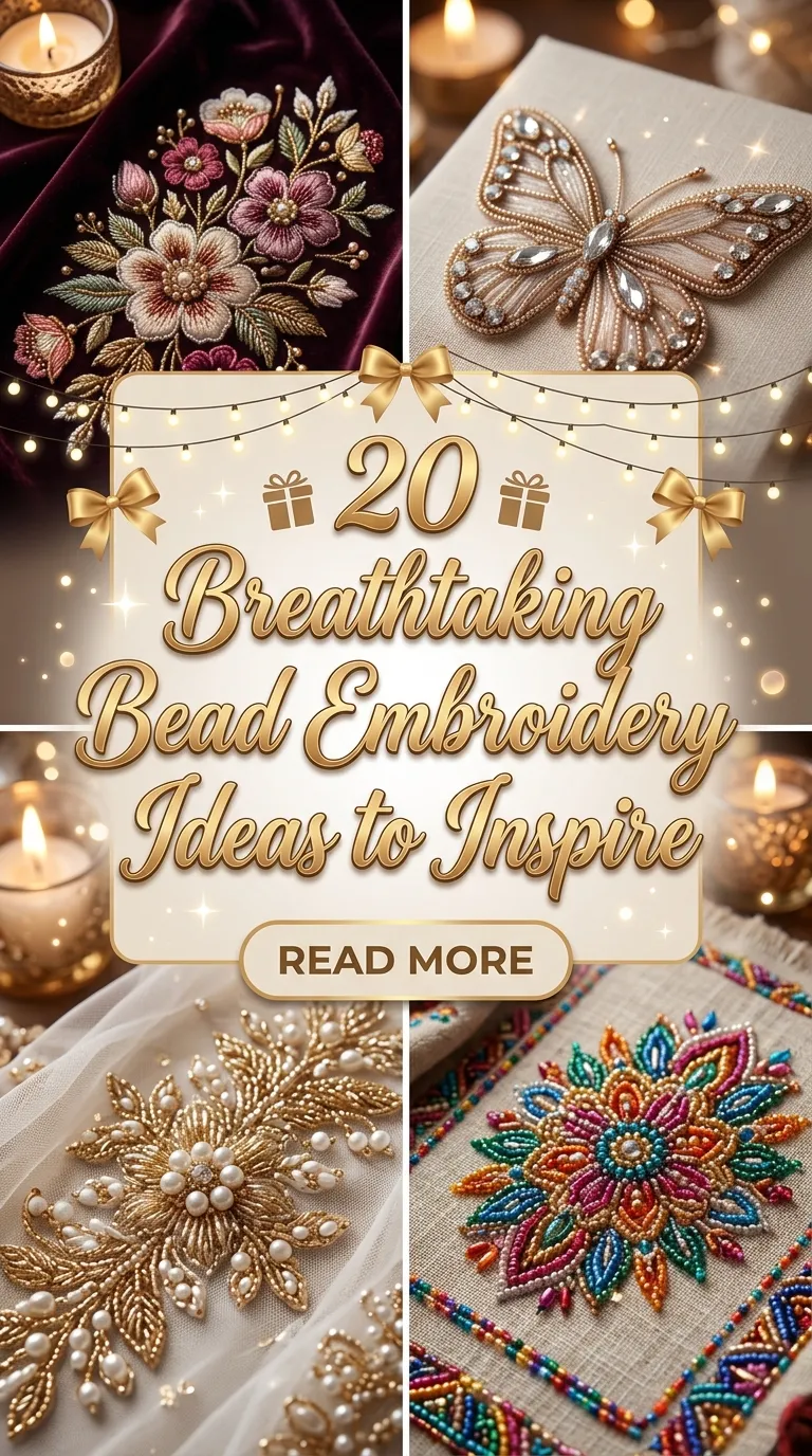20 Breathtaking Bead Embroidery Ideas to Inspire