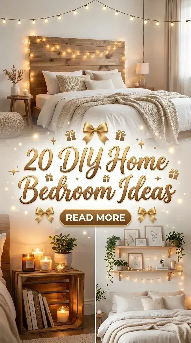 20 DIY Home Bedroom Ideas