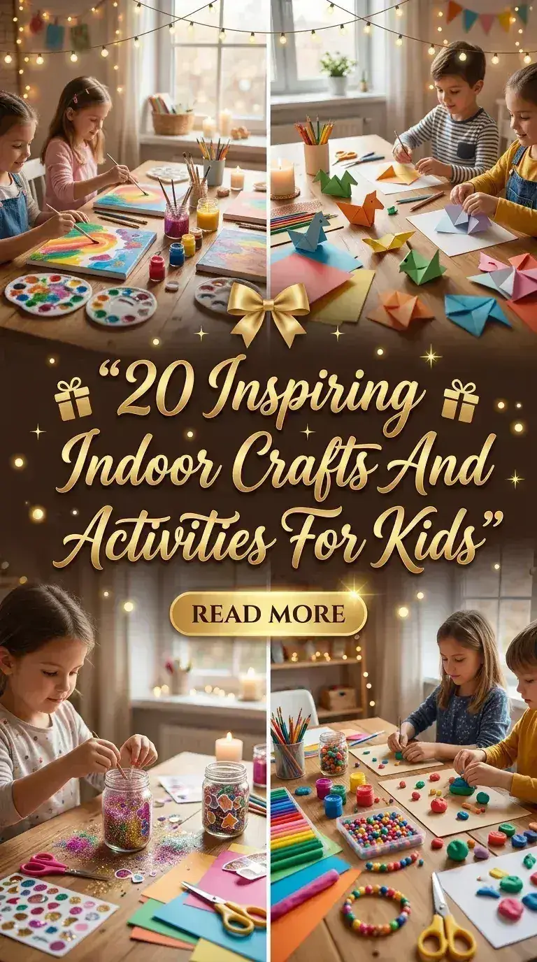 20 Inspiring Indoor Crafts And Activities For Kids