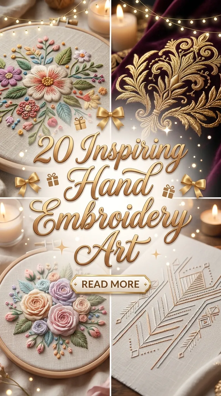 20 Inspiring Hand Embroidery Art