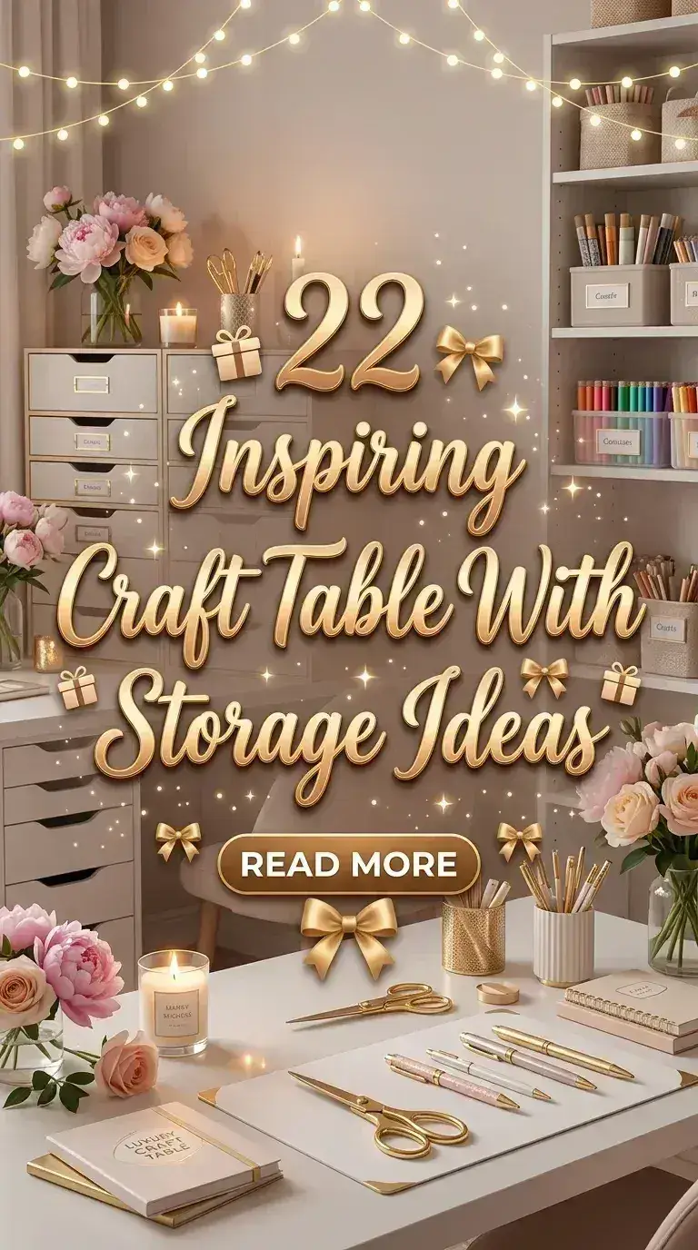 22 Inspiring Craft Table With Storage Ideas