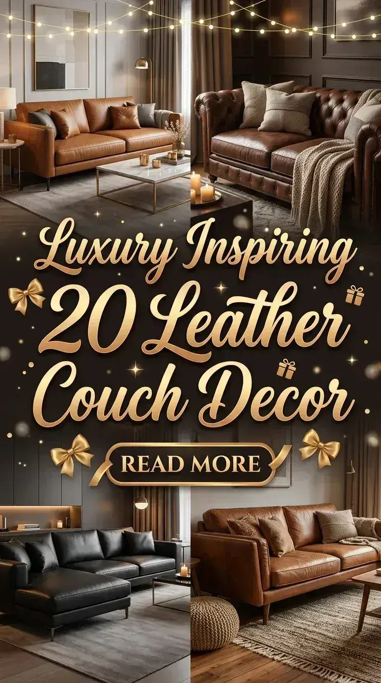 Luxury Inspiring 20 Leather Couch Decor