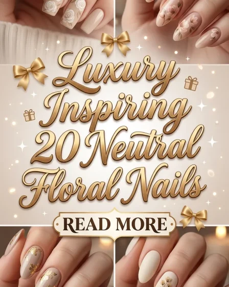 Luxury Inspiring 20 Neutral Floral Nails Luxury Inspiring 20 Neutral Floral Nails
