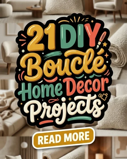 21 DIY Bouclé Home Decor Projects