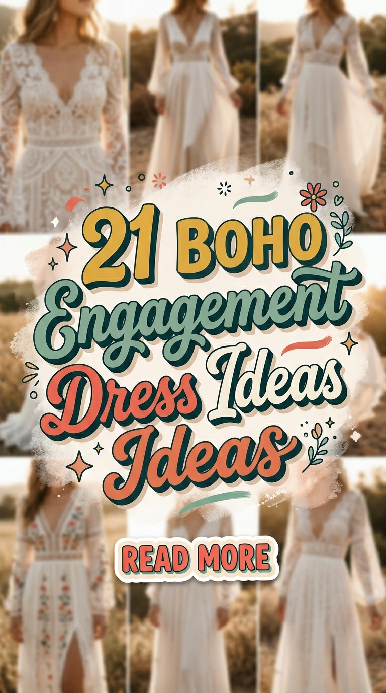 21 Boho Engagement Dress Ideas