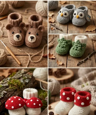 20 Crochet Baby Booties Ideas
