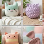 20 Crochet Cat Pillows Ideas