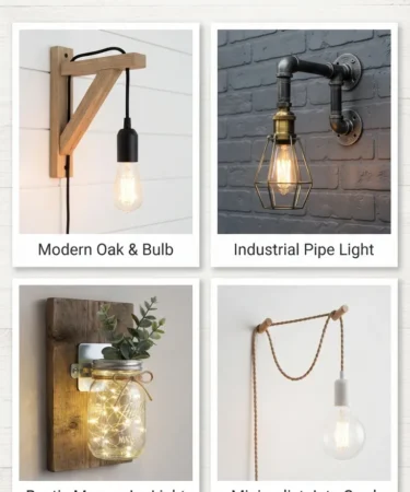 20 DIY Budget Wall Sconces Ideas
