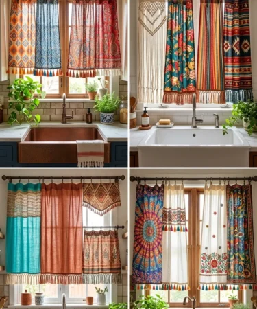 20 Kitchen Window Curtains over Sink Boho