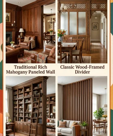 20 Wood Separation Wall Ideas