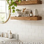 20 Bathroom Shelves Decor Ideas