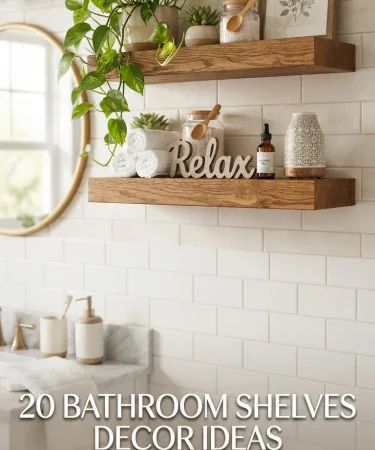 20 Bathroom Shelves Decor Ideas